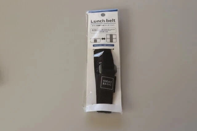 セリアのサイズ調節可能ランチベルトのパッケージ