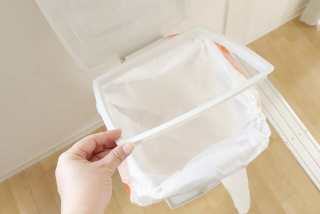 ダイソー　ゴミ袋ホルダー　袋　セット方法