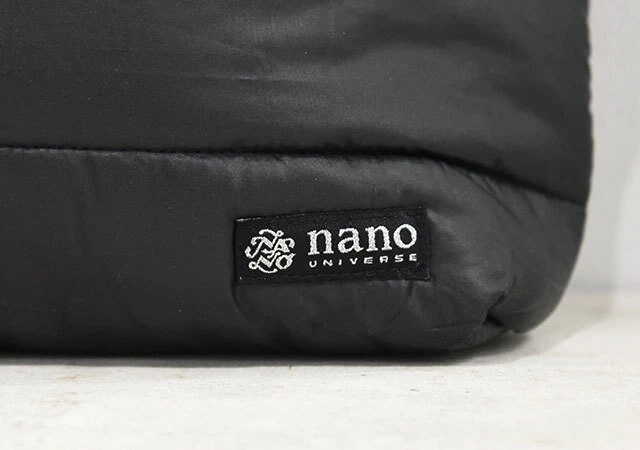 宝島社　nano universe 2Way Quilting Bag Book　付録　ムック本　キルティングバッグ　ブランドタグ