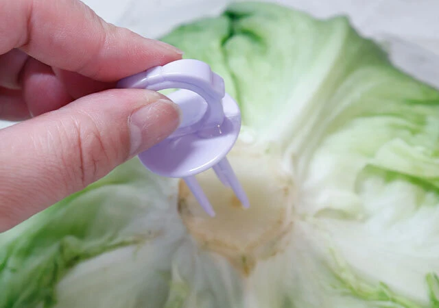 ダイソー　キッチングッズ　まとめ　野菜フレッシュキーパー（りぼん、2個）　使用方法
