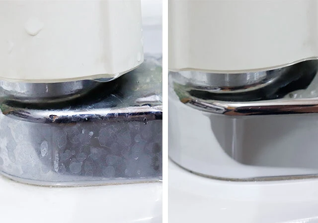 ココフキ ピカ磨きクロス 酸化セリウム＋8枚入の掃除ビフォーアフター