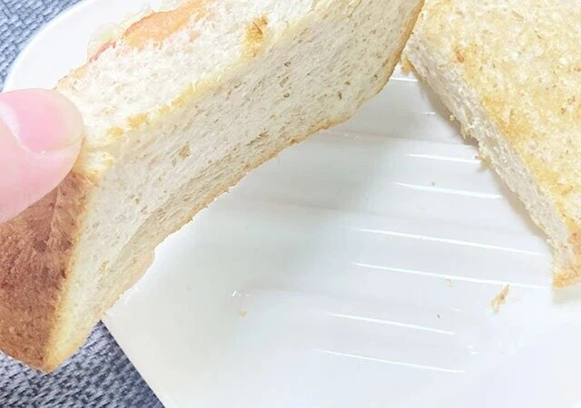 キャンドゥ　食パン皿　凸凹デザイン
