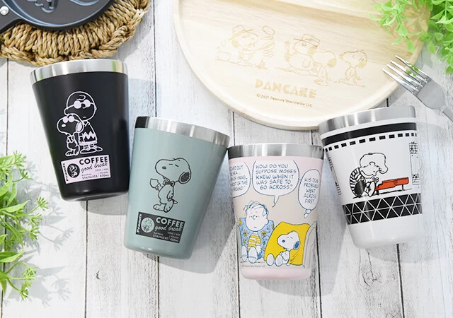 SNOOPY CUP COFFEE TUMBLER BOOK cafe time　宝島社　雑誌付録　真空断熱タンブラー　スヌーピー