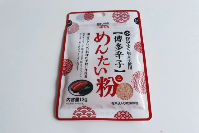 ダイソー　井口食品 博多辛子めんたい粉12g　パッケージ