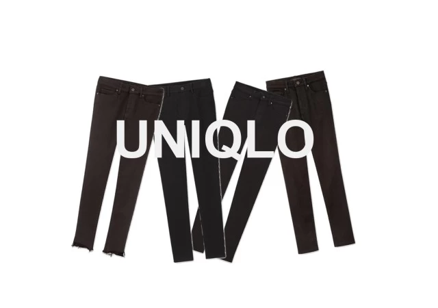 ユニクロ　UNIQLO　スキニーパンツ　黒パンツ