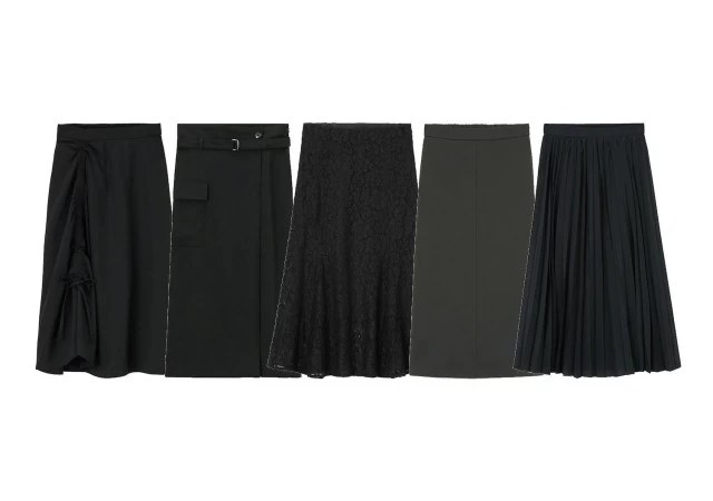 GU　2021年春　黒スカート　画像