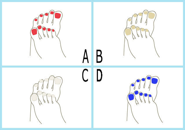 心理テスト つけたいペディキュアの色は 答えでわかる あなたの表の顔 Michill Bygmo ミチル