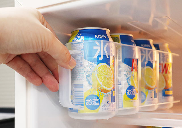 100均　ダイソー　缶ストッカー　冷蔵庫収納　引き手　持ち手　取っ手
