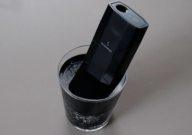 ダイソー　充電式加湿器（携帯用）　使用例