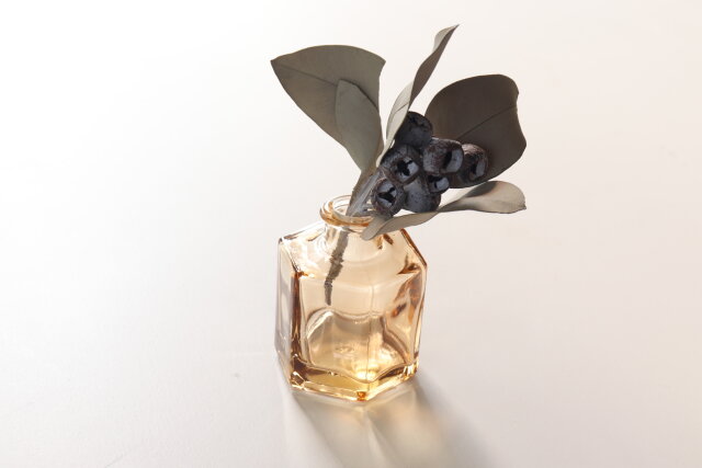 ダイソー　ガラス花瓶（ヘキサゴン型）　使用例