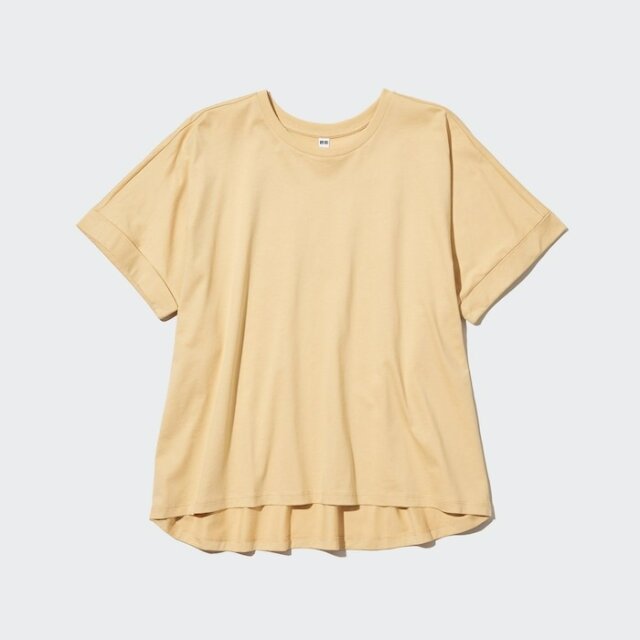 ユニクロ　Tシャツ　カラー　オーバーサイズ