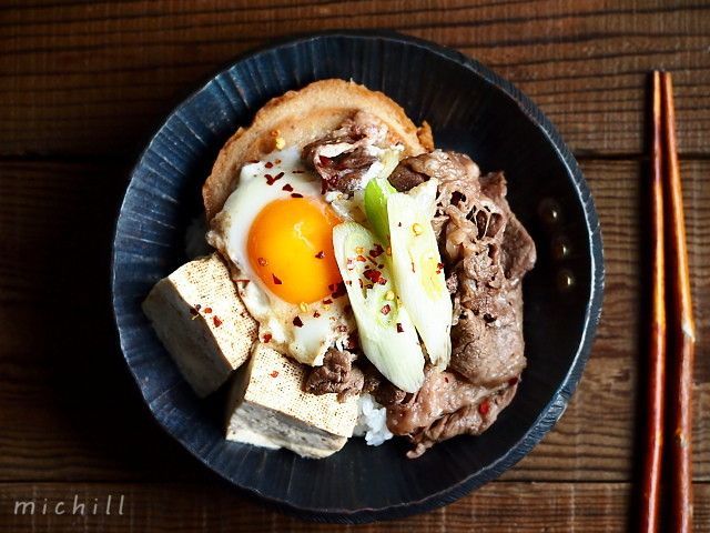 めんつゆで時短 簡単 失敗知らず ごちそうすき焼き丼 Michill ミチル