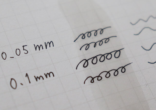 セリア　イラスト用ミリペン 0.05mm／0.1mm　耐水・耐アルコール