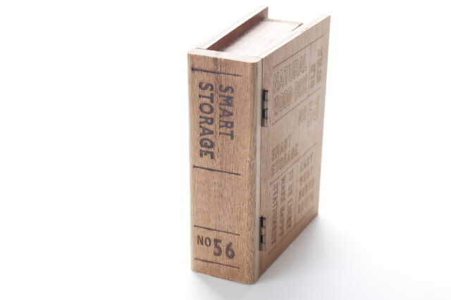 セリア　木製ブックボックス　ウッドバーニング