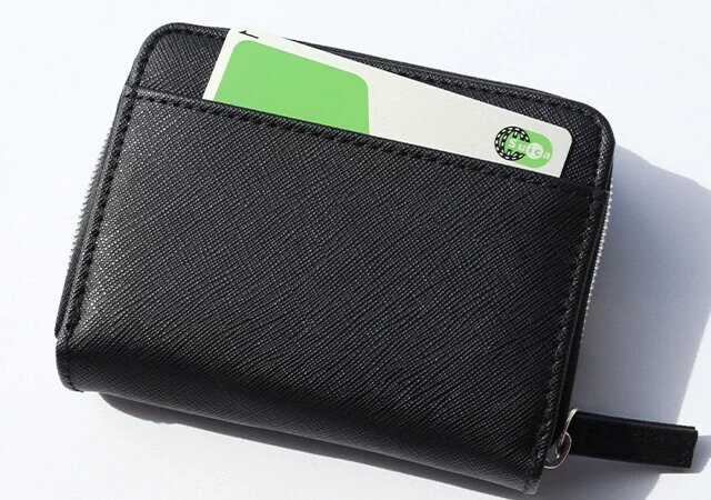 ザ スケープ オブ グリーンのミニ財布の背面ポケット