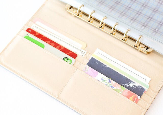 宝島社のムック付録の本気でお金が貯まる万能バインダーセットはカードポケットを10個搭載