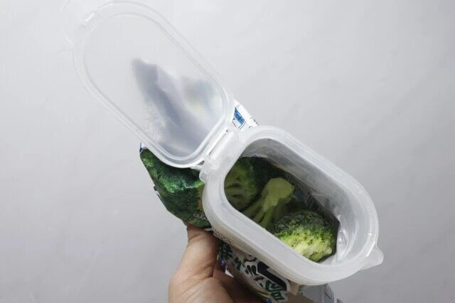 ダイソー　冷凍食品用袋キャップ（大きめ食材用）　使用例
