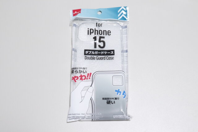 100均ダイソーのiPhone15スマホケース1