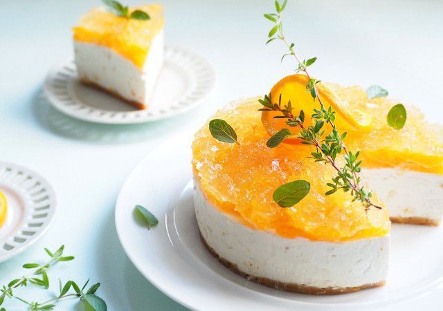 爽やかクラッシュオレンジゼリーとチーズのムースケーキ Michill Bygmo ミチル
