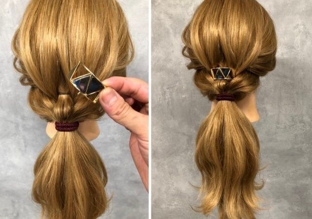 ヘアフックはポニーテール以外にも使えるんです！不器用さんでも簡単かわいい♡こなれアレンジ | michill byGMO（ミチル）