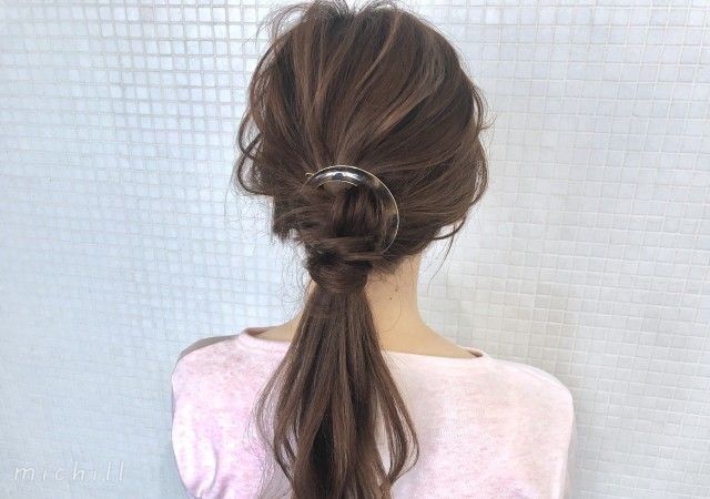 5分以内で即おしゃれが叶う 優秀ヘアアクセで超簡単 まとめ髪アレンジ3選 Michill ミチル