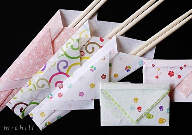 懐紙の折り方をマスター 懐紙で作るかわいい箸袋とポチ袋 Michill ミチル