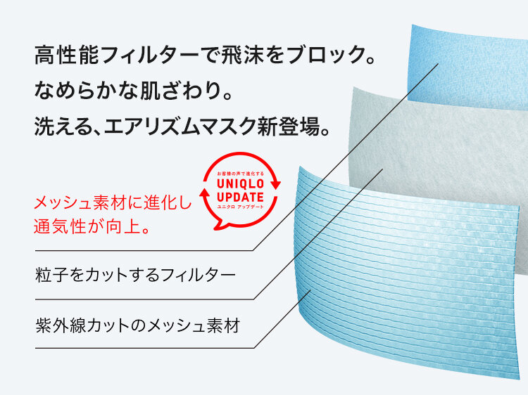 ユニクロ 第一弾がいよいよ発売開始へ 転写できるシール付き 可愛いエアリズムマスク Michill ミチル