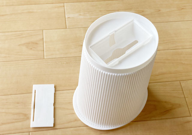 ダイソー　便利グッズ　ロールゴミ袋用ゴミ箱（丸型）　使用方法
