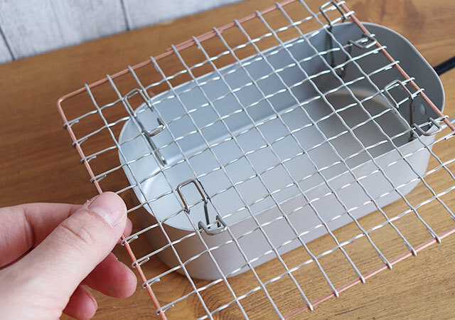 ダイソー　小さいアイテム　焼き網ストッパー　使用例