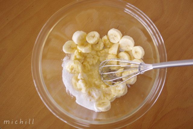 すぐにできる 栄養満点の簡単おやつ バナナケーキ Michill ミチル