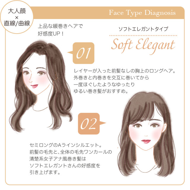 似合うヘアスタイルでもっと素敵になれる 8つの顔タイプ別 おすすめ巻き髪 大人タイプ編 Michill Bygmo ミチル