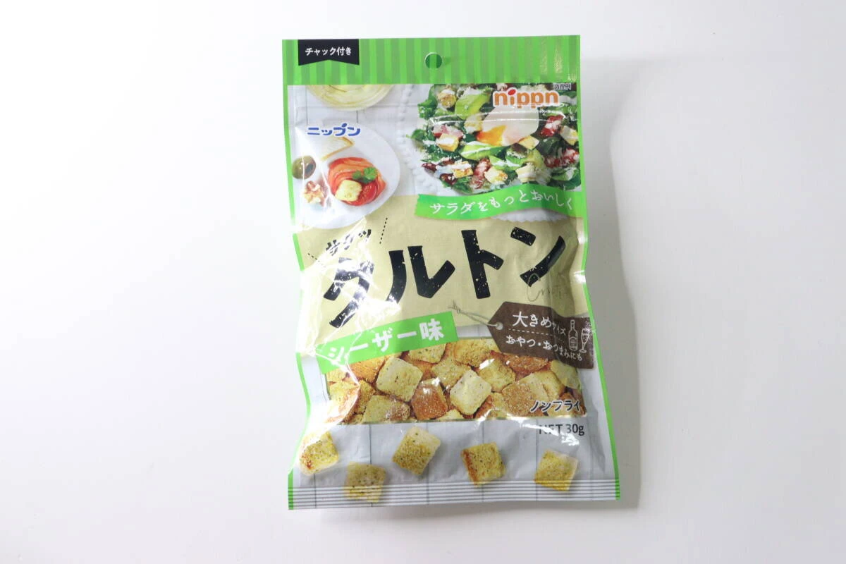 ニップンのシーザー味クルトンのパッケージ全体像