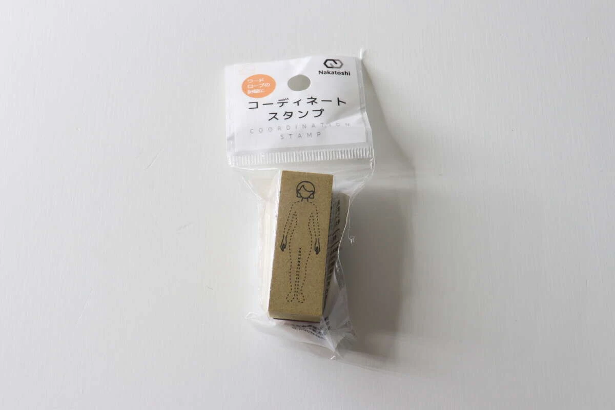 コーディネートスタンプがパッケージに入った状態の全体像 コーディネートスタンプがパッケージに入った状態の全体像