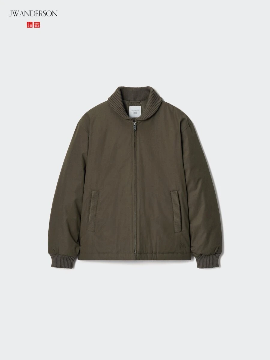 襟と袖口のリブがカジュアルなリブブルゾン 襟と袖口のリブがカジュアルなリブブルゾン
